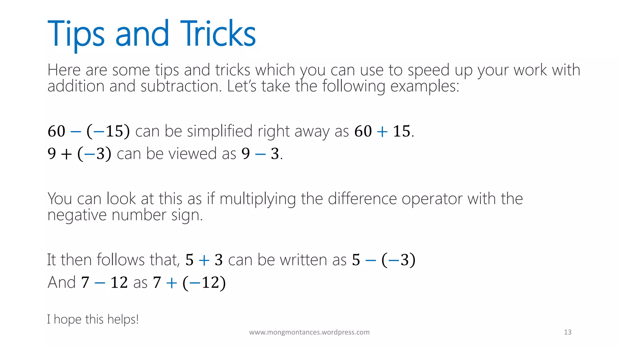 Pemdas the proper order of mathematical operations ppt