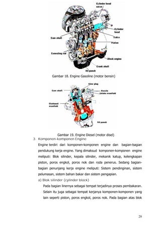 Pemeliharaan servis engine dan komponennya | PDF