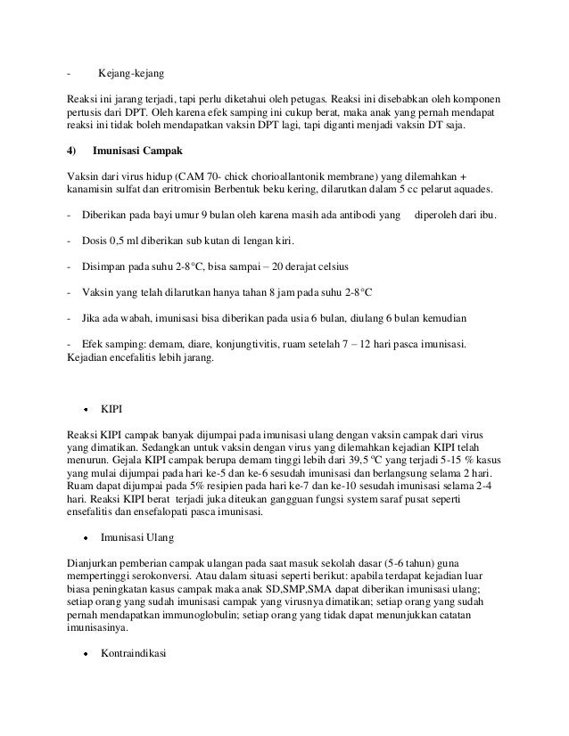 5 Efek Imunisasi Campak Bayi 9 Bulan dan Cara Perawatannya