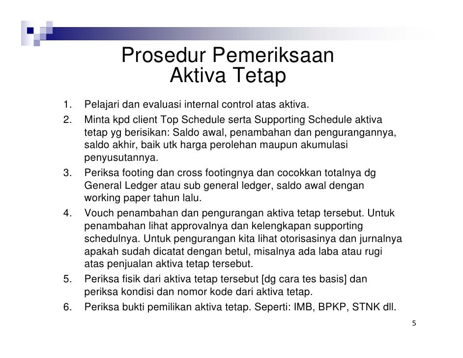 Pemeriksaan Aktiva Tetap 2