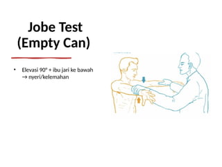 Teste Job Comprehensive Clinical Examination and Anatomy of the Shoulder | PPTX