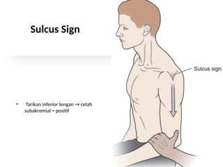 Comprehensive Clinical Examination and Anatomy of the Shoulder | PPTX