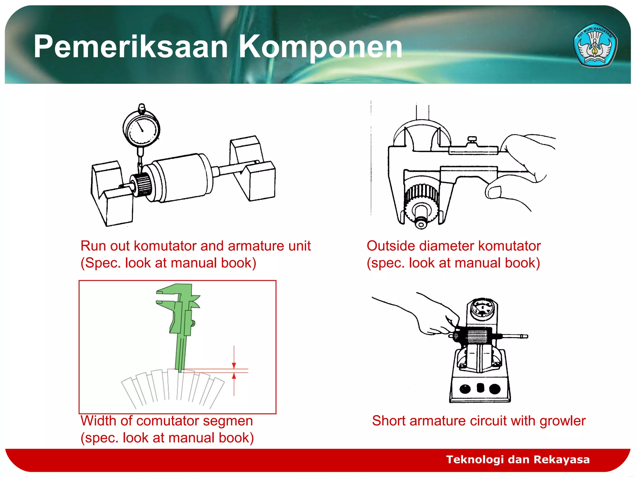 Pemeriksaan dan perbaikan sistem starter agung | PPT
