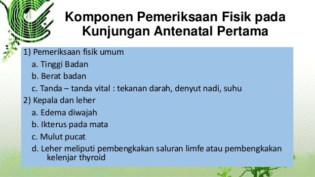Pemeriksaan fisik ibu pada ibu hamil