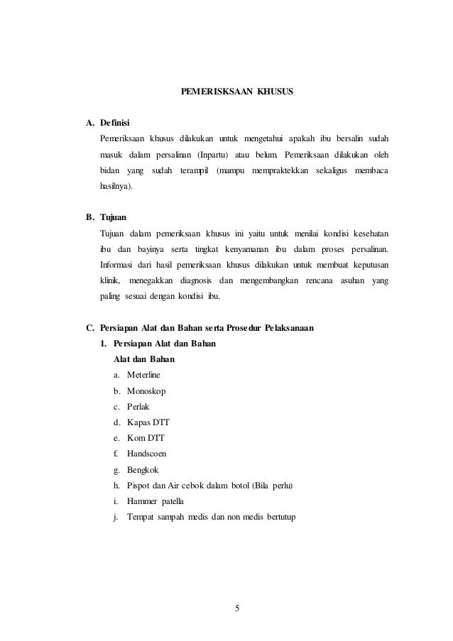 Pemeriksaan umum, pemeriksaan khusus kebidanan dan 