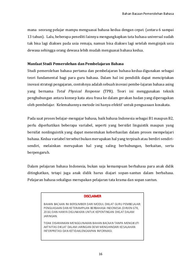 Pemerolehan Bahasa