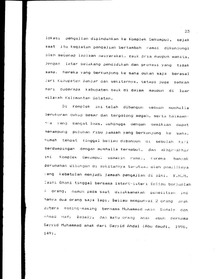 Pemikiran Keagamaan K H M Zaini Gani