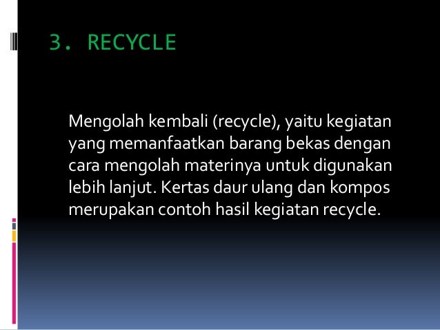 Pemilahan dan Pemanfaatan Sampah di Lingkungan Rumah