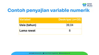 Pemilihan Uji Statistik-FKG UNDIP-Safirina Aulia Rahmi | PPTX