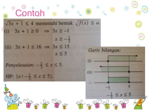 Matematika Pertidaksamaan Bentuk Akar Peminatan