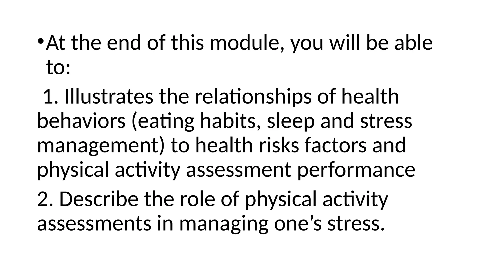 Fresh Look at Pe Module 001 Physical Activity And Exercise