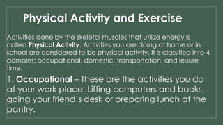 Health Optimizing Physical Education 1 quarter 1 | PPTX