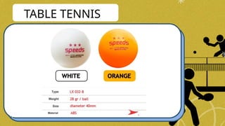 TABLE TENNIS
 