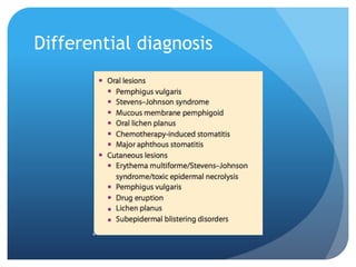 Differential diagnosis
 