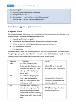 Pemrog dasarsmk x-smt1 | PDF