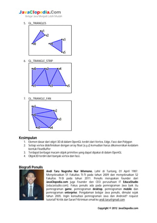 Pemrograman open gl-android-02-polygon-opengl | PDF
