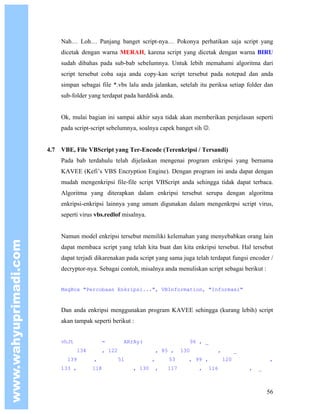 Pemrograman Virus Menggunakan VBScript | PDF