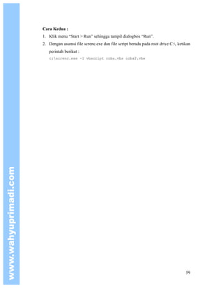 Pemrograman Virus Menggunakan VBScript | PDF