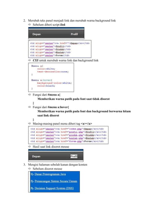 Membuat Web Sederhana Dengan CSS (Cascading Style Sheets) | PDF