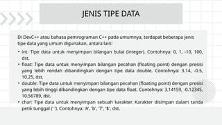 PEMROGRAMAN C++ MENGGUNAKAN DEV C++.pptx