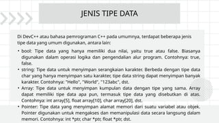 PEMROGRAMAN C++ MENGGUNAKAN DEV C++.pptx