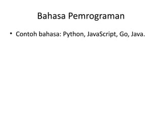 Pemrograman Dasar: Memahami Coding dan Konsep Utama Bahasa Pemrograman ...