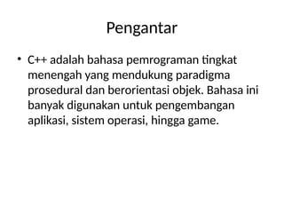 Belajar Pemrograman Komputer Dasar Cpp.pptx