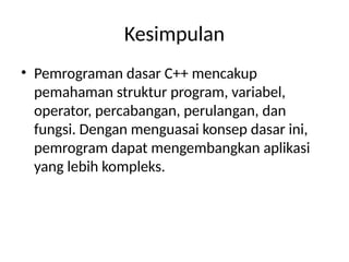 Belajar Pemrograman Komputer Dasar Cpp.pptx