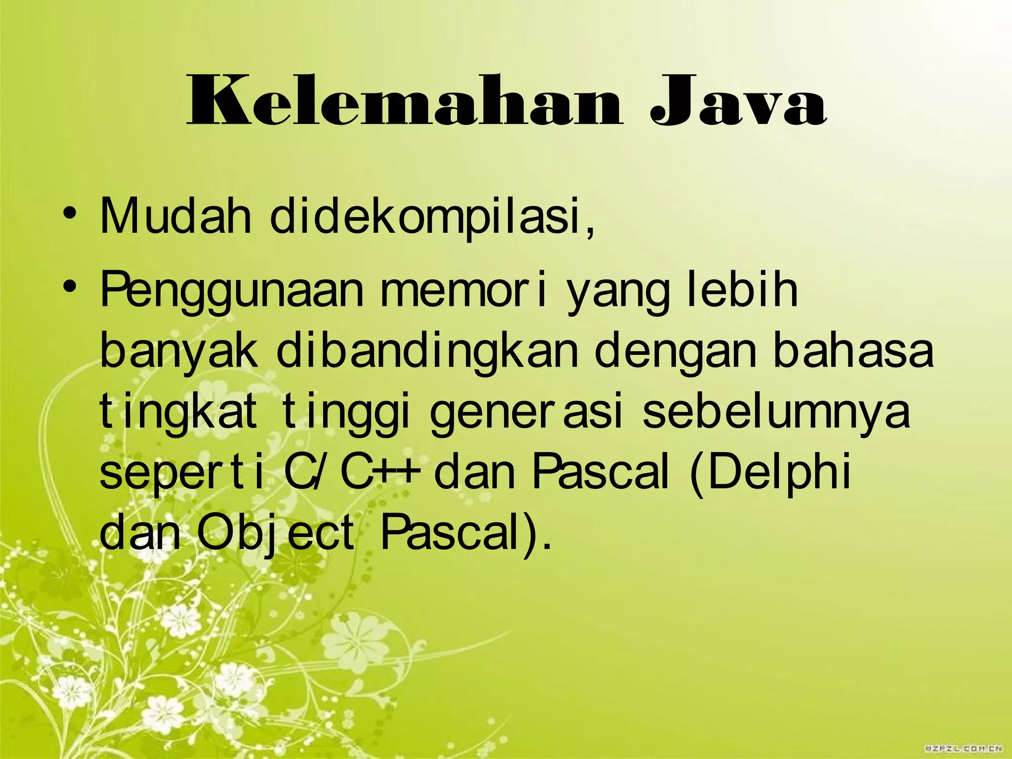 Pemrograman java | PPT
