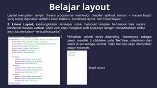 Pemrograman mobile pertemuan 2 instalasi android studio | PPTX