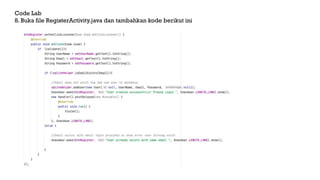 Pemrograman Mobile 6 - SQLite dan SharePreferences.pptx