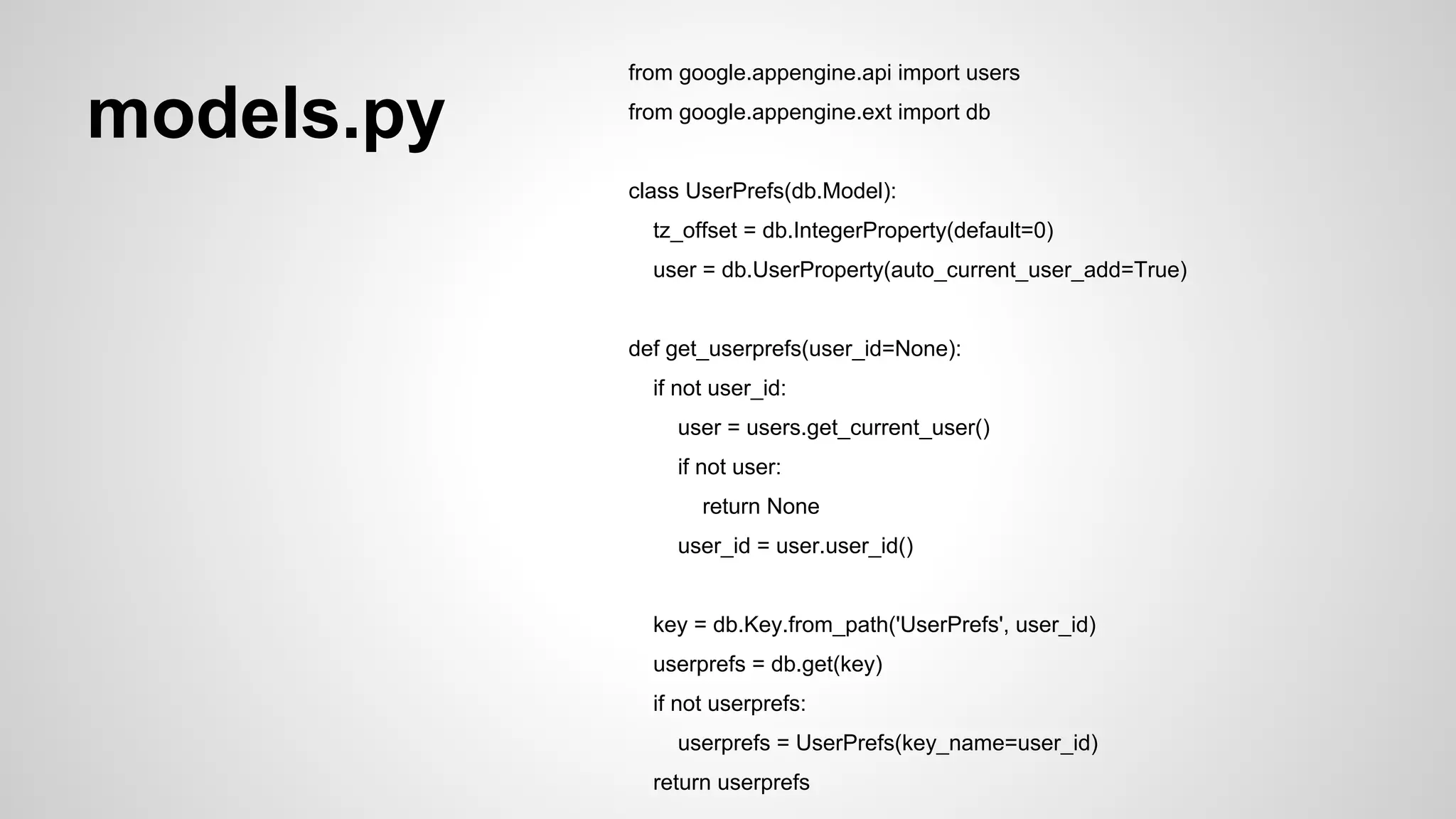 app.yaml 
application: kelas-teknologi 
version: 1 
runtime: python27 
api_version: 1 
threadsafe: true 
handlers: 
- url: /prefs 
script: prefs.application 
login: required 
- url: .* 
script: main.application 
libraries: 
- name: webapp2 
version: latest 
- name: jinja2 
version: latest 
- name: markupsafe 
version: latest 
 