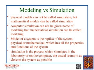 Comprehensive Introduction to Modeling and Simulation Processes and ...