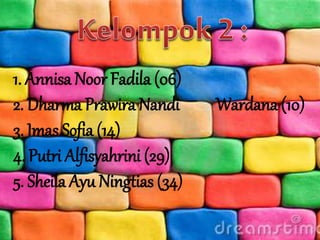 1. Annisa Noor Fadila (06)
2. Dharma Prawira Nandi Wardana (10)
3. Imas Sofia (14)
4. Putri Alfisyahrini (29)
5. Sheila Ayu Ningtias (34)
 