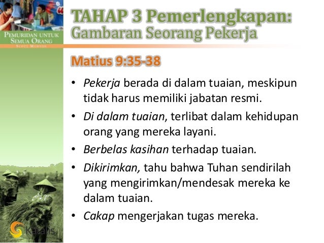 tugas manusia menurut kejadian 1 1 31 Pemuridan untuk Semua Orang 