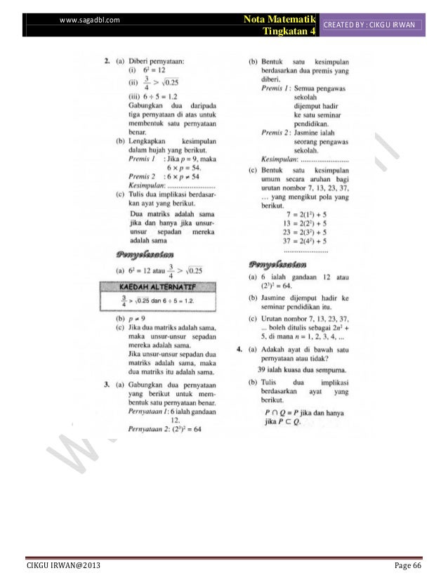 Penaakulan Logik Tingkatan 4 Kssm  PART 5 BAB 4  Operasi Set
