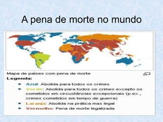 A pena de morte no mundo