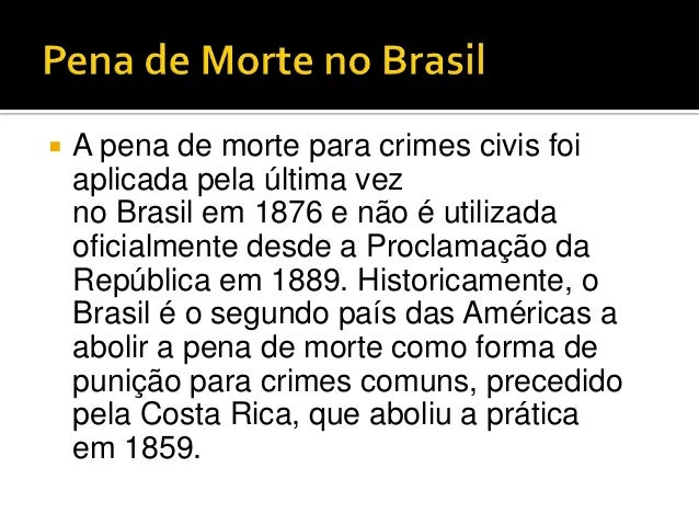 Artigo pena de morte