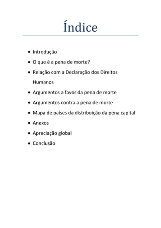 A pena de morte | DOCX