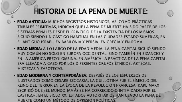 Pena de muerte.