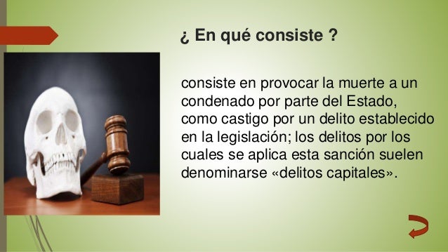 Pena de muerte diapositivas