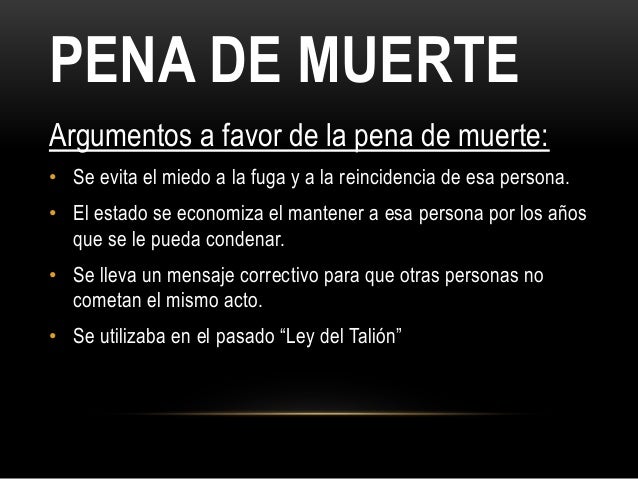 Discurso A Favor De La Pena De Muerte es.slideshare.net