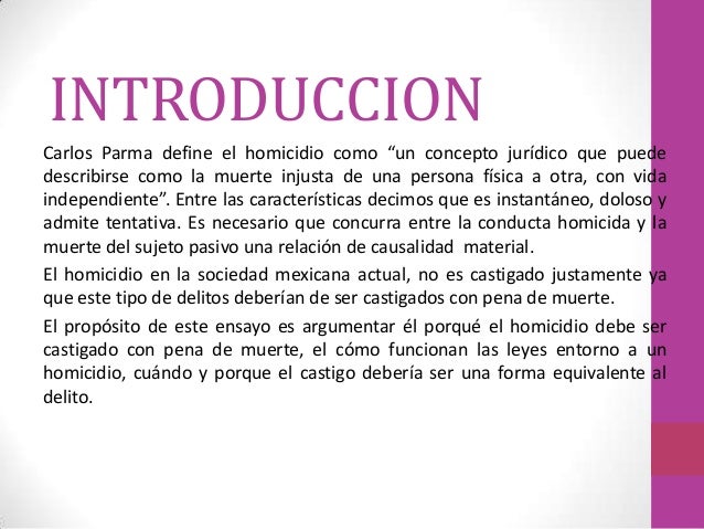 Pena de muerte para homicidas