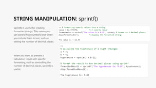 Numerical Solutions: The String Functions | PPTX