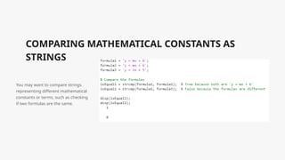 Numerical Solutions: The String Functions | PPTX
