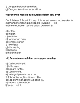 Penanda wacana karangan