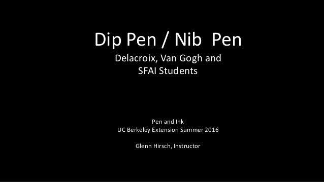 Beautiful Ink Drawing With Dip Pens Nib Pens