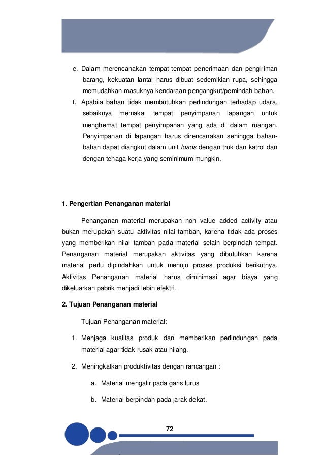 Pengertian Penanganan Material Ahli Soal