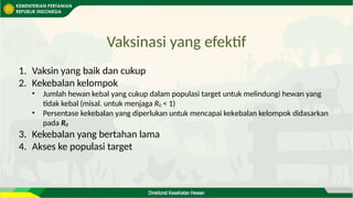 Penanganan rabies pada hewan sebagai implementasi one health dalam ...