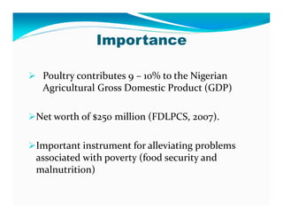 Participatory epidemiological studies of Newcastle disease in local chickens in federal capital territory, Abuja-Nigeria